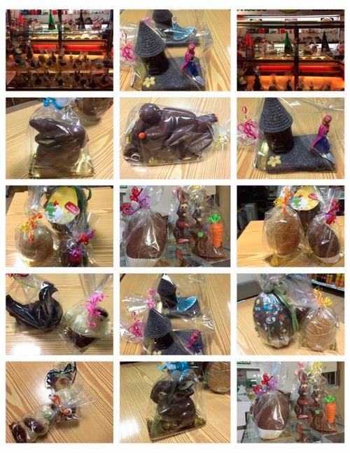 Pastelería Forn de C'al Rei variedad de dulces de chocolate